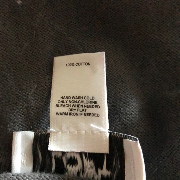 Ann Taylor Loft Gray Cardigan with Floral Details - Picture 4 of 4